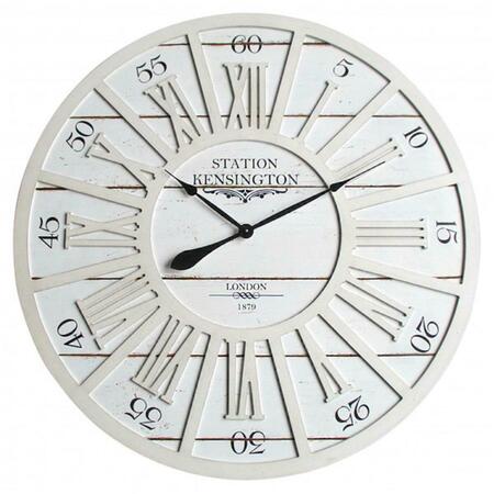 YOSEMITE Kensington Station II Wall Clock, Distressed Grey 5240004